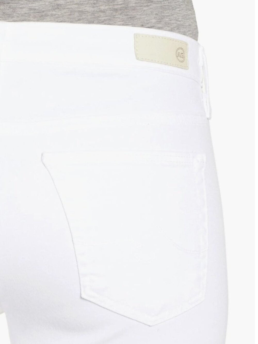 AG Adriano Goldschmied Prima Crop White Ankle & Cropped Jeans “cigarette leg” 28 - Picture 14 of 16